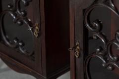 Pair 19thC English Mahogany Glazed Cabinets - 2769003