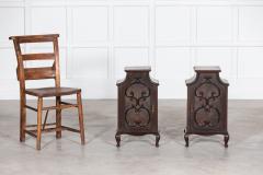 Pair 19thC English Mahogany Glazed Cabinets - 2769004