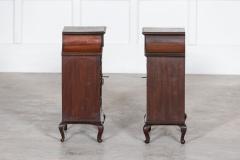 Pair 19thC English Mahogany Glazed Cabinets - 2769009