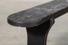 Pair 19thC French Oak Pine Ebonised Benches - 3905029