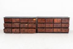 Pair 19thC French Printers Drawers - 2393593