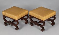 Pair American Classical Footstools - 3941299