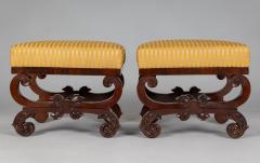 Pair American Classical Footstools - 3941301