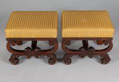 Pair American Classical Footstools - 3941304