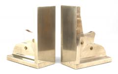 Pair American Mid Century Modern Aluminum Bookends - 3207212