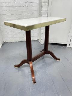 Pair Antique Mahogany and Marble Top Side Tables - 2095628
