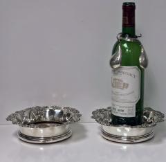 Pair Antique Old Sheffield Coasters England C 1835 Dixon silver bosses - 1082641