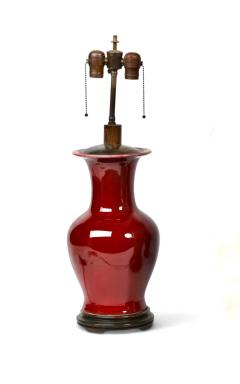 Pair Antique Sang de Boeuf Chinese Export Table Lamps - 4641206