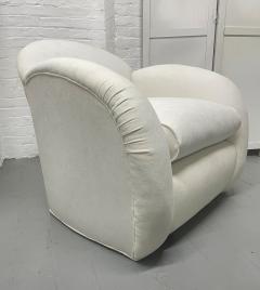 Pair Art Deco Lounge Chairs with Matching Ottoman - 2938361