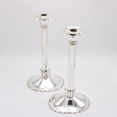 Pair Art Deco Period Dirk Van Erp Candlesticks USA circa 1920 - 4428925