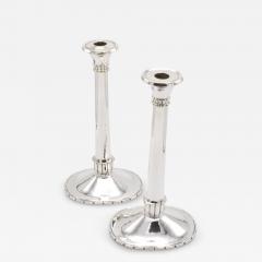 Pair Art Deco Period Dirk Van Erp Candlesticks USA circa 1920 - 4439646