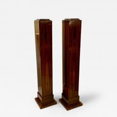 Pair Art Deco Period Pedestal Columns France - 4426671
