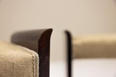 Pair Art Deco Stools in Mahogany 1930s - 4321758