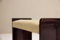 Pair Art Deco Stools in Mahogany 1930s - 4321767