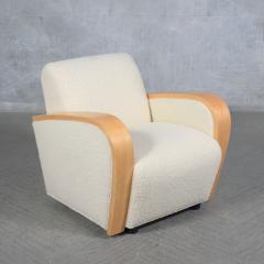 Pair Art Deco Upholstered Lounge Chairs - 3465110