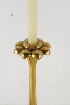 Pair Art Nouveau Style Gilt Wood Candlesticks - 2027398