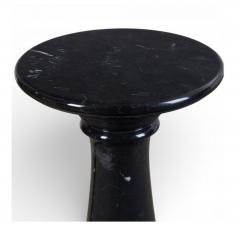 Pair Black Marble Pedestals - 4494050