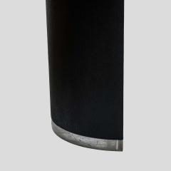 Pair Black lacquer demi lune consoles tables or dining table - 4706860