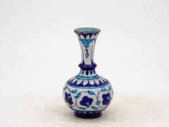 Pair Blue and Turquoise Iznik Vases Late 19th Century - 3241818