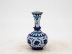 Pair Blue and Turquoise Iznik Vases Late 19th Century - 3241819