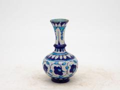 Pair Blue and Turquoise Iznik Vases Late 19th Century - 3241820
