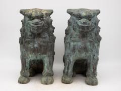 Pair Bronze Foo Dogs early 20th century - 3247025