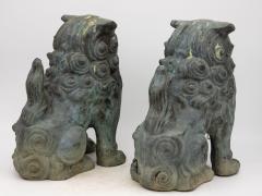 Pair Bronze Foo Dogs early 20th century - 3247027