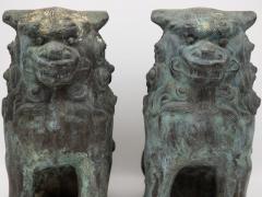 Pair Bronze Foo Dogs early 20th century - 3247028