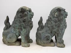 Pair Bronze Foo Dogs early 20th century - 3247030