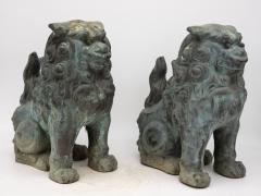 Pair Bronze Foo Dogs early 20th century - 3247031