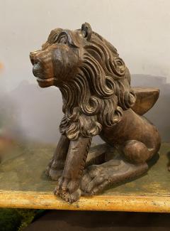 Pair Carved Renaissance Lions - 2151663