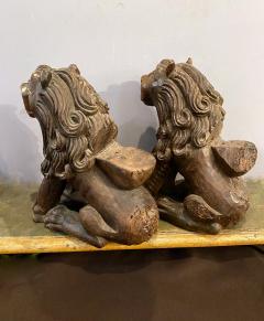 Pair Carved Renaissance Lions - 2151664