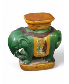 Pair Chinee Eleephant Form Garden Seats - 4105141