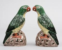 Pair Chinese Colorful Parrots Circa 1850 - 267140