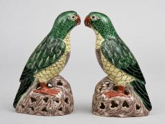 Pair Chinese Colorful Parrots Circa 1850 - 267141