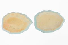 Pair Chinese Export Blue and White Qianlong Leaf Shaped Dishes - 4645726