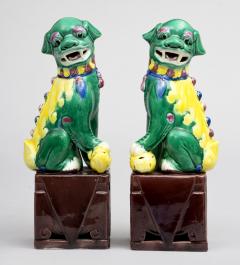 Pair Chinese Multicolored Foo Dogs - 267104