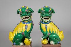 Pair Chinese Porcelain Foo Dogs - 3574622