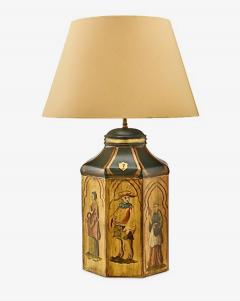 Pair Chinoiserie Tea Canister Lamps - 4281588