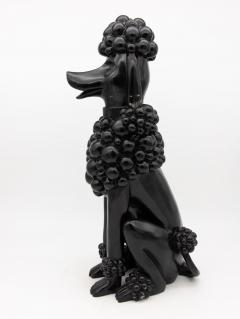 Pair Composite Poodles Late 20th Century - 3194154