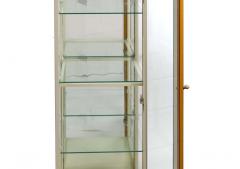 Pair Contemporary Modern Lacquered Wood Frame Glass Vitrine - 2824501