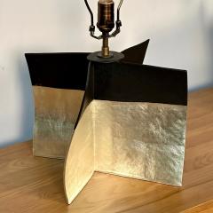 Pair Contemporary Stoneware Ceramic Croisillon Style Table Desk Lamps Glazed - 3327525
