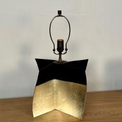 Pair Contemporary Stoneware Ceramic Croisillon Style Table Desk Lamps Glazed - 3327526