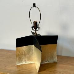 Pair Contemporary Stoneware Ceramic Croisillon Style Table Desk Lamps Glazed - 3327527