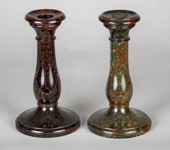 Pair Cornish Serpentine Marble Candlesticks - 1246625