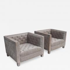 Pair Cyan Designs Heritage Oak Mr Bogart Chairs - 3202556