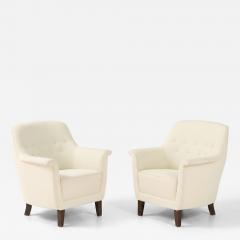 Pair Danish Cabinetmaker PMJ Chairs Denmark 1940 s - 4620844