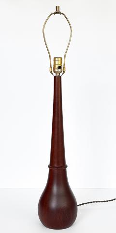 Pair Danish Solid Teak Table Lamps - 3337590