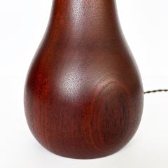 Pair Danish Solid Teak Table Lamps - 3337602