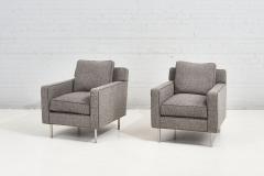 Pair Dunbar Chairs Gray Boucle 1960 - 2347900